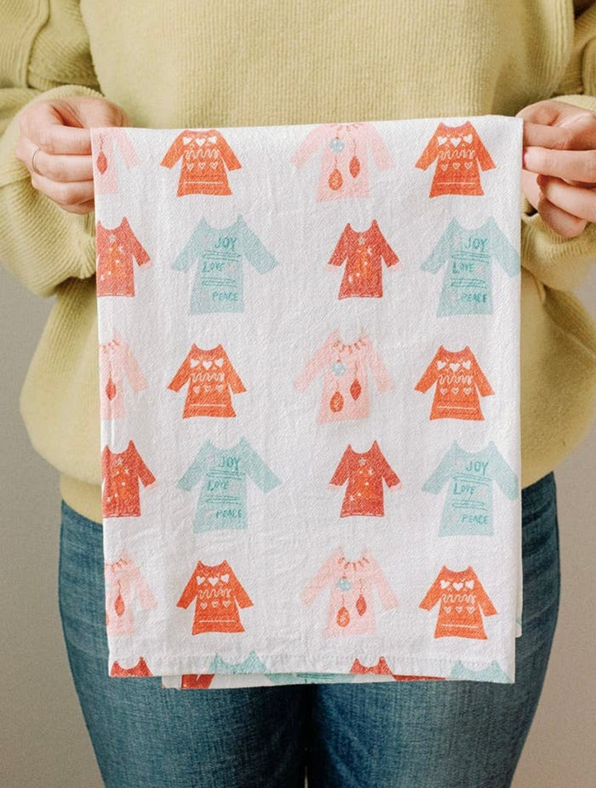 Full Pattern Sweater Weather | Christmas Holiday Flour Sack Towel